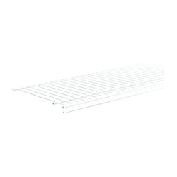 ClosetMaid SuperSlide 4717 Wire Shelf, 60 lb, 1-Level, 12 in L, 72 in W, Steel, White, Pack of 6 