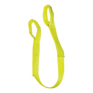 Ancra 20-EE1-9801X4 Lifting Sling, 1 in W, 4 ft L, 2-Ply, 1600 lb Vertical Hitch, Polyester, Yellow