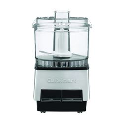 Cuisinart Mini-Prep Series DLC-1SS Food Processor, 21 oz Bowl, 110 W, Lever Control, Silver 