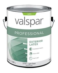 Valspar Contractor Professional Exterior Latex Paint Satin 1 gal. Light Base 