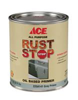 Ace Rust Stop  Oil-Based  Interior and Exterior  Primer  1 qt. Grey 