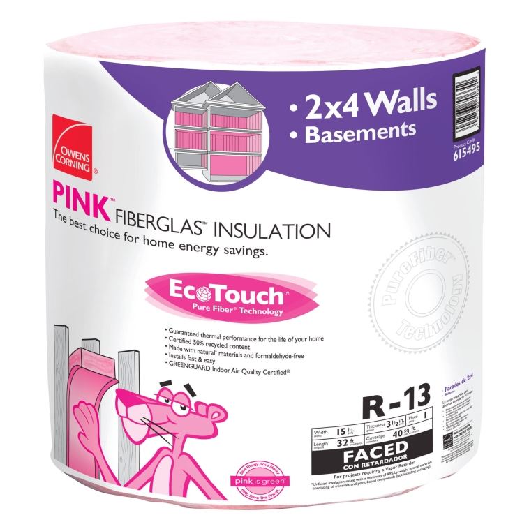 Insulation R 13 15 in. W Roll 40 sq. ft. Energy Star Compliant