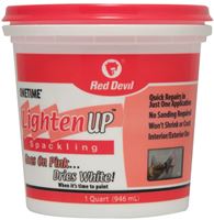 Red Devil 0574 Spackling Compound White, White, 1 qt Tub