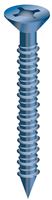 Cobra Anchors 623T Screw, 3/16 in Thread, 2-3/4 in L, Flat Head, Phillips, Robertson Drive, Steel, Fluorocarbon-Coated, 100/PK