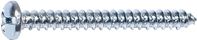 Midwest Fastener 03201 Screw, #12 Thread, Coarse Thread, Pan Head, Phillips, Slotted Drive, Diamond Point, Steel, Zinc, 100/PK