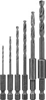 DeWALT DW2551 Drill Bit Set, 6-Piece, Black Oxide