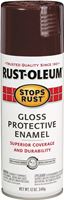 Rust-Oleum 267112 Rust Preventative Spray Paint, Gloss, Kona Brown, 12 oz, Can