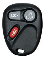 Hy-Ko 19GM800S Fob Shell, 3-Button, Plastic, Black