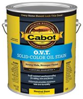 Cabot O.V.T. 140.0006506.007 Oil Stain, Flat, Neutral Base, Liquid, 1 gal, Pack of 4