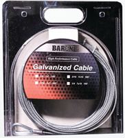 BARON 57005/50075 Aircraft Cable, 3/16 in Dia, 100 ft L, 740 lb Working Load, Galvanized Steel