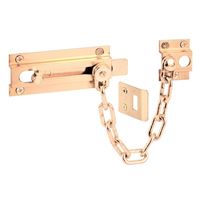 Defender Security U-9911 Chain Door Guard, Brass, Polished Brass