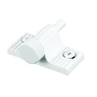 Prime-Line U9850 Patio Door Lock, Aluminum, White, 3/16, 1/8, 1/4 in Thick Door