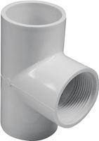 IPEX 035855 Tee, 1-1/2 in, Socket x Socket x FNPT, PVC, SCH 40 Schedule