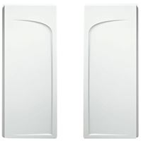 Sterling Ensemble 72175100-0 Shower End Wall Set, 71-1/4 in L, 30 in W, Vikrell, High-Gloss, Alcove Installation, White