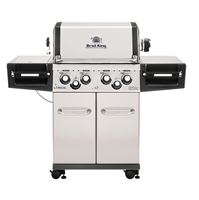 Broil King Regal 956344 Gas Grill, 55000 Btu/hr BTU, Liquid Propane, 4 -Burner, 500 sq-in Primary Cooking Surface