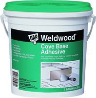 DAP 25054 Cove Base Adhesive, Off-White, 1 gal, Can