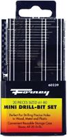 Forney 60239 Drill Bit Set, Mini, 20-Piece, Steel