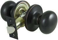 ProSource TFX730V-PS Passage Knob, Metal, Aged Bronze, 2-3/8 to 2-3/4 in Backset, 1-3/8 to 1-3/4 in Thick Door