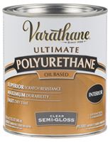 Varathane 6041H Polyurethane, Semi-Gloss, Liquid, Clear, 1 qt