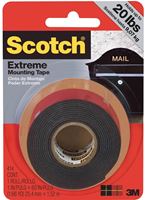 Scotch 414 Mounting Tape, 60 in L, 1 in W, Black