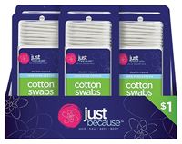 FLP 9884 Cotton Swabs, Cotton, Assorted, Pack of 27