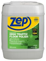 Zep ZUHTFF5G Floor Polish, 5 gal Can, Liquid, Mild Ammonia, Milk/Translucent White