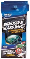 Elite Auto Care 8910 Window and Glass Wipes Pack, 24-Wipes