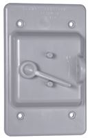 Bell Outdoor PTC100GY Toggle Switch Cover, 1.88 in L, 3 in W, 1-Gang, Polycarbonate, Gray