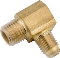 Anderson Metals 754049-0808 Tube Elbow, 1/2 in, 90 deg Angle, Brass, 750 psi Pressure, Pack of 5