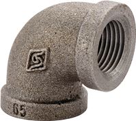 Prosource B90R 15X10 Reducing Pipe Elbow, 1/2 x 3/8 in, FIP, 90 deg Angle, Malleable Iron, SCH 40 Schedule