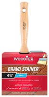 Wooster F5116-4 Paint Brush, 4 in W, 2-9/16 in L Bristle, China Bristle, Threaded Handle