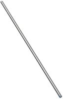 Stanley Hardware N179-416 Threaded Rod, 1/4-20 Thread, 24 in L, A Grade, Steel, Zinc, UNC Thread