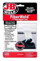 J-B Weld FiberWeld 38260 Pipe Repair Cast, 60 in L, 2 in W, Fiberglass, Off-White