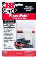 J-B Weld FiberWeld 38248 Pipe Repair Cast, 48 in L, 2 in W, Fiberglass, Off-White