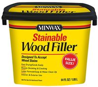 Minwax 428550000 Wood Filler, Solid, Natural, 64 oz