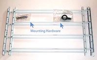 John Sterling 1130 Series 1134 Window Guard, 24 to 42 in W, 14 in H, Steel, White, 12-1/2 in Bar, 4-Bar, Pack of 2