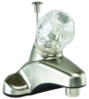 Boston Harbor JY-4100PRBN Lavatory Faucet, 1.5 gpm, 1-Faucet Handle, Brushed Nickel, Round Handle