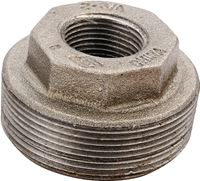 Prosource 35-3/4X1/4B Pipe Bushing, 3/4 x 1/4 in, MIP x FIP, Malleable Iron, SCH 40 Schedule, 300 psi Pressure