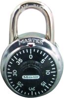 Master Lock 1500T Padlock, 9/32 in Dia Shackle, 3/4 in H Shackle, Steel Shackle, Stainless Steel Body, Nickel