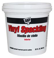 DAP 12132 Spackling Paste White, White, 1 qt Tub