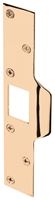 Defender Security U 9426 Deadbolt Strike Plate, 7-7/8 in L, 1-1/4 in W, Steel, Brass