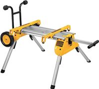 DeWALT DW7440RS Rolling Table Saw Stand, 200 lb, 19-3/4 in W Stand, 33-1/2 in D Stand, 9 in H Stand, Aluminum