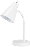 Boston Harbor TL-TB-170-WH-3L Flexible Desk Lamp, 120 V, 60 W, 1-Lamp, CFL Lamp, White Fixture, White