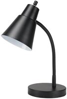 Boston Harbor TL-TB-170-BK-3L Flexible Desk Lamp, 120 V, 60 W, 1-Lamp, CFL Lamp, Black Fixture, Black
