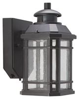 Boston Harbor LED-0214-WD-SE Outdoor Motion Activated Wall Lantern, 120 V, 10.5 W, LED Lamp, 350 Lumens, Black Fixture