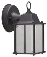 Boston Harbor 0038-WD-BK Outdoor Wall Lantern, 120 V, 6.65 W, LED Lamp, 320 Lumens, 3000 K Color Temp
