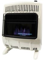 Mr. Heater MHVFDF20BFT Vent-Free Blue Flame Dual Fuel Heater, 20 lb Fuel Tank, Liquid Propane, Natural Gas, White