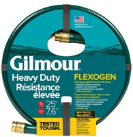 Gilmour 834251-1001 Flexogen Garden Hose, 3/4 in, 25 ft L, Metal/Rubber, Green
