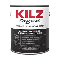 Kilz 10981 Primer, White, 1 gal, Pack of 4