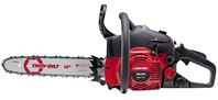 Troy-Bilt 41AY4214766 Chainsaw, Gas, 42 cc Engine Displacement, 2-Stroke, Air Cooled, Full Crank Engine, 14 in L Bar